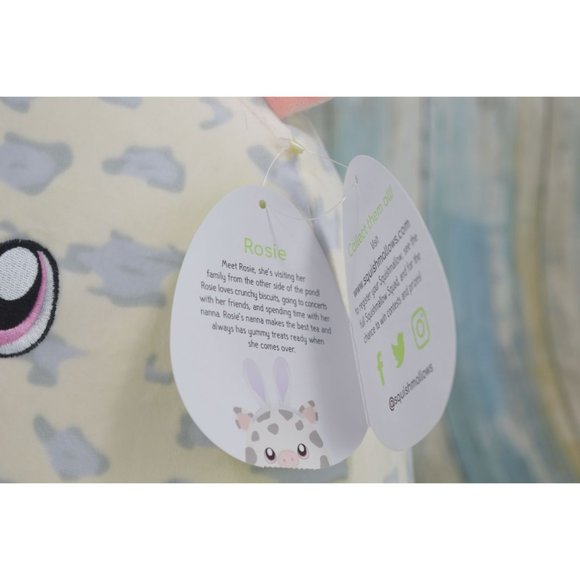 Squishmallows 12” Rosie the Spotted Pig with Bunny Ears Easter Exclusive 2021 - Picture 6 of 9